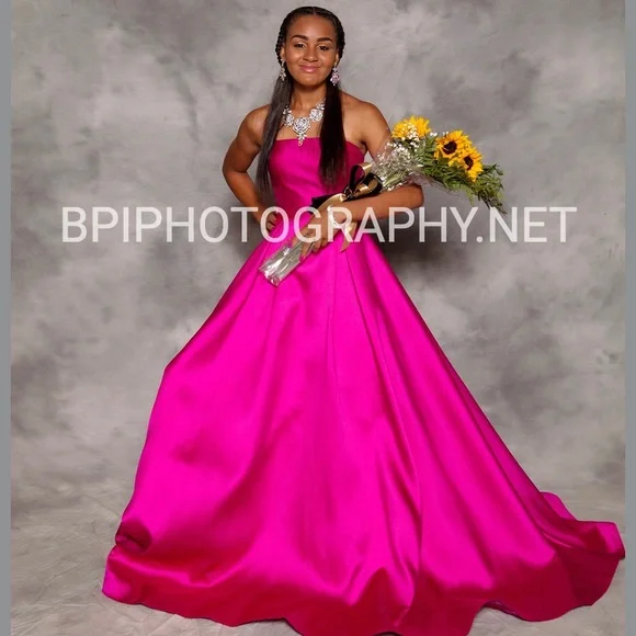 strapless open back dress Jovani -JVN53177 Embroidered A-Line Short Dress main image 0
